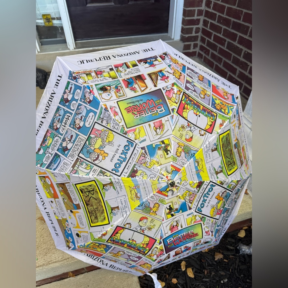 Arizona Republic Colorful Comic Strip Vintage Umbrella